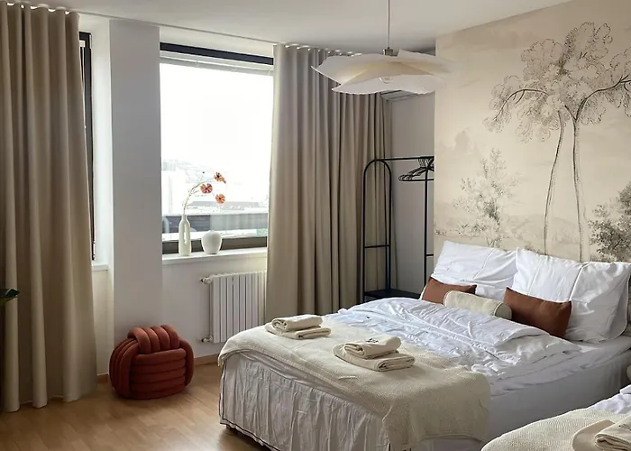 Апартаменты Panorama View Design Apts In Old Town - Free Parking